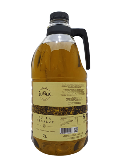 Fotografia de l'oli d'oliva verge extra de Fulla de Salze 2L.