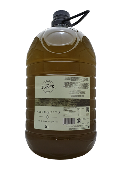 Fotografia de l'oli d'oliva verge extra d'Arbequina 5L.