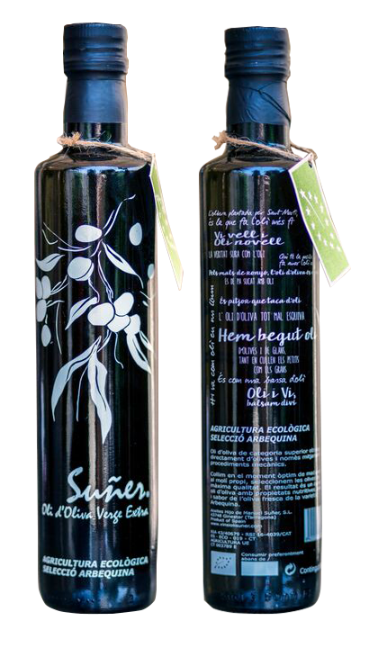 Fotografia de l'oli d'oliva verge extra de l'ecològic.